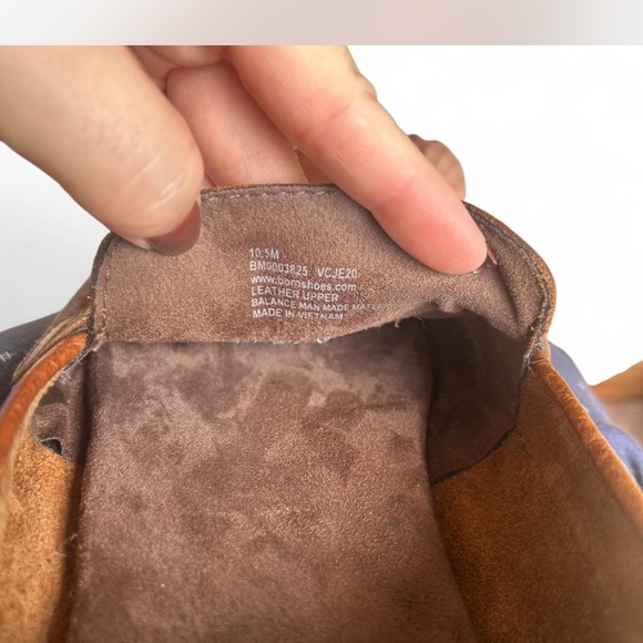 |Born| Brown Tan Leather Pull-on Loafers Men's Size 10.5 Very Comfortable - Picture 7 of 8